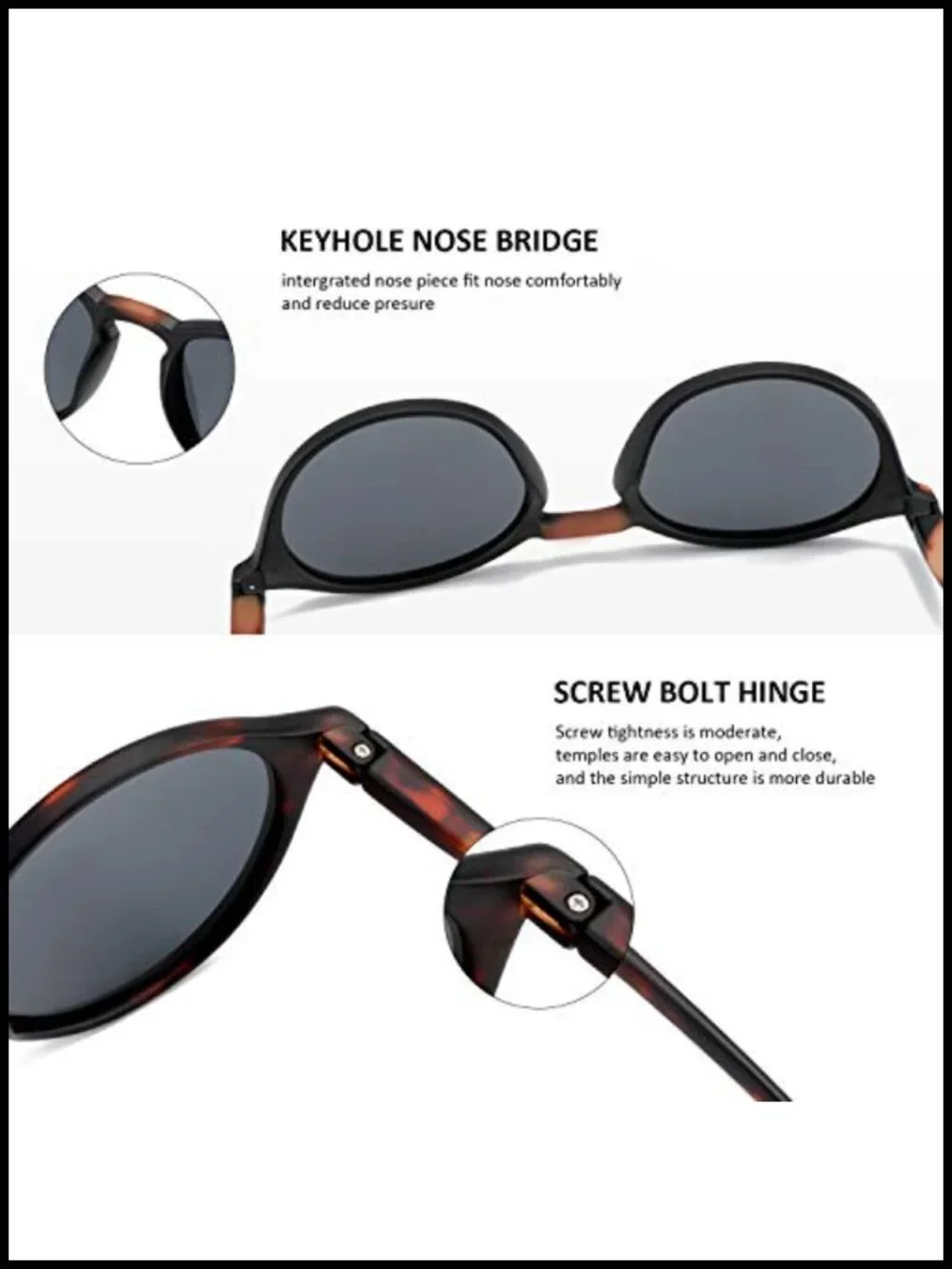 Vintage Retro Polarized UV Protection Sunglasses 2 Pack